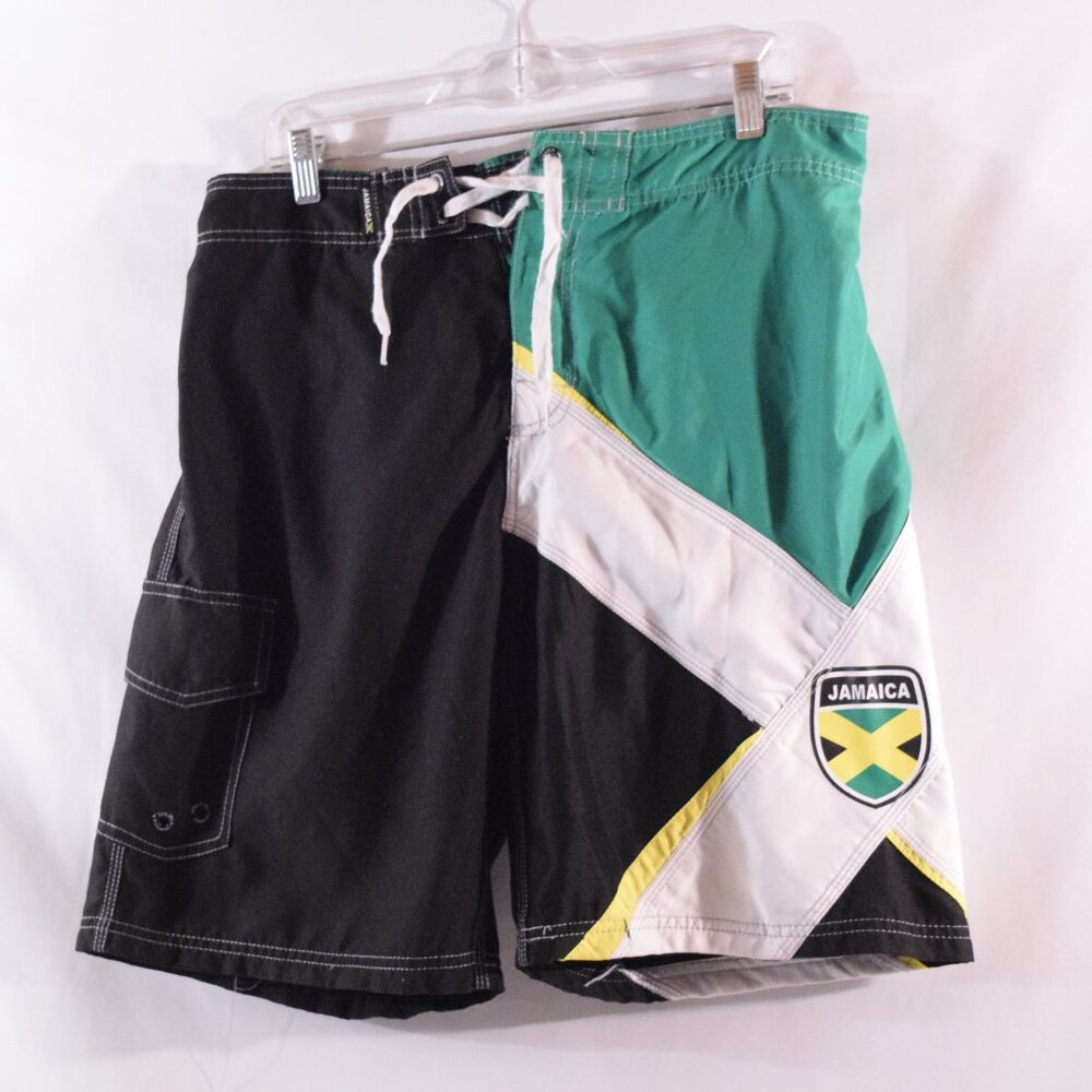 Colors of Jamaica Men's Sz L Board Shorts Swim Trunk Surf Beach